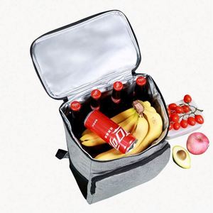Sac à dos isotherme portable en aluminium pour pique-nique, grande capacité 20L, pour 36 canettes de bière, panier d'extérieur, sac à déjeuner - Product Image 5
