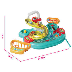 Table de jeu de poisson multifonctionnelle Jouets de cuisine pour enfants Simulation de jeu Fille <span class=keywords><strong>Lave</strong></span>-<span class=keywords><strong>vaisselle</strong></span> électrique Machine à laver Meubles jouets - Product Image 5