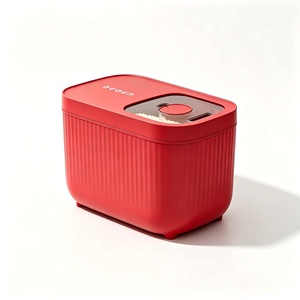 Contenedor de Almacenamiento de Arroz de Gran Capacidad, con Tapa Deslizante, a Prueba de Insectos y Humedad, Organizador de Cocina con <span class=keywords><strong>Taza</strong></span> <span class=keywords><strong>Medidora</strong></span>, de Polipropileno de Grado Moderno - Product Image 1
