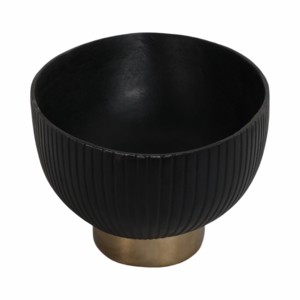 Ciotola decorativa in metallo per tavolino da caffè e piano cucina, elemento decorativo contemporaneo, centrotavola per composizioni da tavolo - Product Image 2