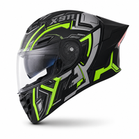 Casque de moto modulaire intégral homologué DOT en ABS avec éclairage arrière LED intégré pour une sécurité accrue en conduite