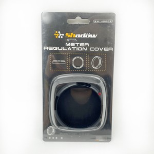 Accessoires décoratifs de jauge 60mm 2.36 pouces Lunette de jauge en plastique noir - Product Image 5