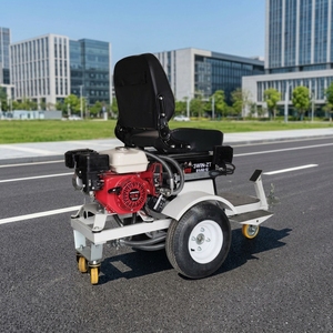 Machine de marquage routier thermoplastique automatique autoportée pour <span class=keywords><strong>peinture</strong></span> sur chaussée, avec moteur Honda 6.5HP et pompe hydraulique - Product Image 1