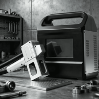 Marqueur laser à fibre portatif haute précision pour la gravure de composants et de pièces mécaniques