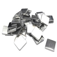 Palette de maquillage vide en aluminium recyclable, personnalisable, avec design coloré, pour fards à paupières et poudres compactes