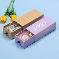Boîte tiroir personnalisée en carton rigide pour parfum, lunettes de soleil, portefeuille, boîtes en papier durables avec doublure en éponge pour l'emballage