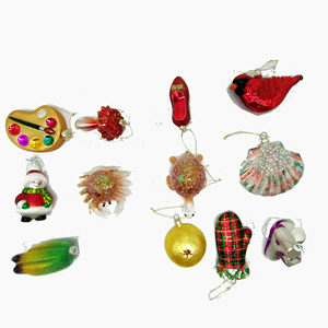 Op maat gemaakte groothandel plastic kerstbedelset, bedels voor op de kerstboomversiering - Product Image 1