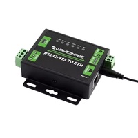 Modul WaveShare D_A_MW0006 RS232/485 ke Ethernet RJ45 Dual Serial Modbus Gateway Kelas Industri Guangdong Cina