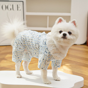 Belly Band Cotton <b>Clothes</b> Spring Summer Pet Dog <b>Cat</b> Air Conditioning Anti-Fur Outdoor Four-Legged Cute Style Bichon Supplies - Product Image 2