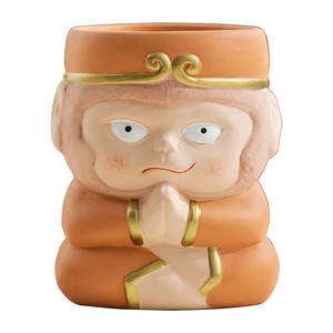 P21 Wukong Pot de fleur en terre cuite fait à la main en céramique intérieur extérieur pépinière poterie jardinière en argile jardinière CLASSIC - Product Image 2