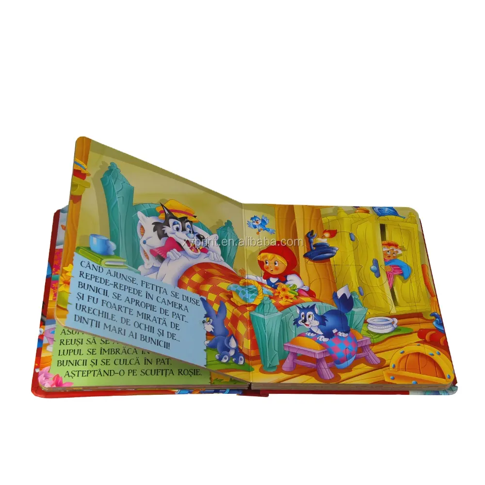 Customพิมพ์สีสันเด็กปกแข็งหนังสือจิ๊กซอว์ปริศนาเด็กเด็กการศึกษา