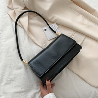 Sac Tendance 2024 Rétro Européen et Américain, Petit Sac Carré Six Façons à Rabat Couleur Unie pour Femme