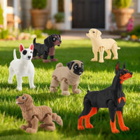 Jouet de chiot articulé réaliste et détaillé en plastique, fait main, tendance, pour enfants et tout-petits, jouet anti-stress