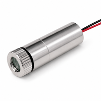 Module laser vert ZhonNa 520nm 1mW, ligne croisée, DC3-5V, lentille en verre focalisable, qualité industrielle, accessoires optiques personnalisés LD