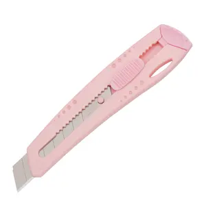 Cute Pink Box Cutter 18mm Snap Off Knives Utility Knife For School Students Children's Gifts