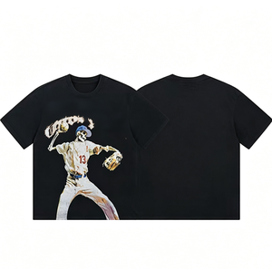 T-shirt a maniche corte lavata effetto vintage, vestibilità ampia, per uomo e donna, taglie forti, collezione 2026 - Product Image 1