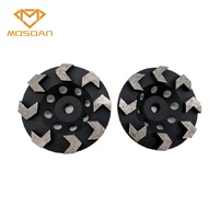 Disque de meule diamant 5 pouces 125 mm 8 flèches 22.23 M14 5/8 ''-11 trous d'arbre
