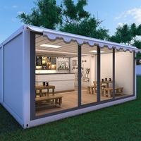 Conteneur Maison Pliable Préfabriqué Personnalisé 20ft 40ft, Mobile, Portable, pour Stockage, en Acier et Verre, Design Moderne, Certifié CE