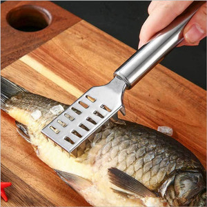 Stainless Steel Fish Scaler Square Head Heavy Duty Seafood Tool For Kitchen Use - Product Image 5