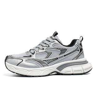 Zapatos deportivos para hombre, estilo primavera-otoño, material de malla transpirable, suela gruesa moderna, nuevo modelo, zapatos casuales para correr. - Product Image 6