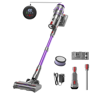 Aspirateur à sec sans fil portatif, moteur sans balais, aspiration 200AW, écran LED, filtration HEPA, séparation cyclonique pour sols durs