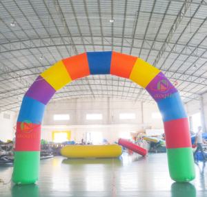 قوس قزح قابل للنفخ بسبعة ألوان من أوكيل، الأكثر شعبية ومبيعًا للحفلات التجارية وفعاليات أعياد الميلاد - Product Image 4