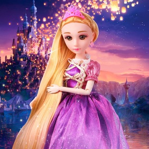 NUEVO Traje de <span class=keywords><strong>Muñeca</strong></span> de 30 cm, Vestido de <span class=keywords><strong>Rapunzel</strong></span>, Juguete de Boda para Niña, Regalo de Cumpleaños, <span class=keywords><strong>Muñeca</strong></span> Princesa Creativa, Adornos de Escena - Product Image 2