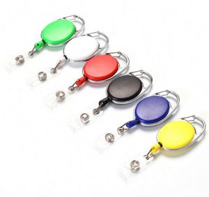 Porte-badge rétractable personnalisé avec logo, impression sérigraphique, porte-carte de visite, porte-clés, bobine promotionnelle, métal/plastique - Product Image 2