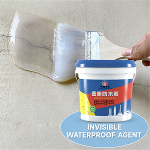 Transparante waterdichte nano-polyurethaan vloeibare coating voor dak, wand en tegels - modern design, milieuvriendelijk, hoge sterkte, duurzaam - Product Image 1