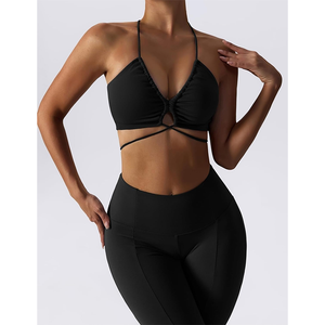 Women's Reversible Gym Fitness Set Yoga <strong>Leggings</strong> &amp; Sports Bra Plus Size <strong>Waterproof</strong> Flare <strong>Leggings</strong> - Product Image 3