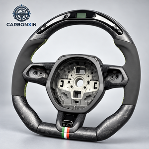 Volant personnalisé en fibre de carbone véritable avec écran LED pour Lamborghini Urus Gallardo Huracan Evo Murcielago - Product Image 1