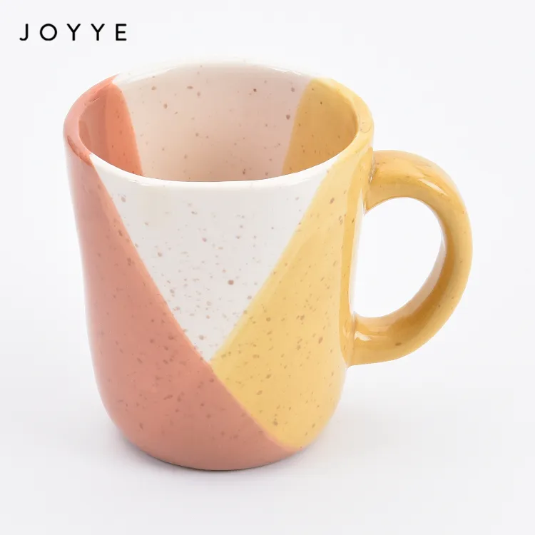 Joyye Tazza di Ceramica Produttori di Designer Trasparente Smalto Dipinto A Mano Le Macchioline Tazza di Caffè, Tazze da Tè In Ceramica Tazze