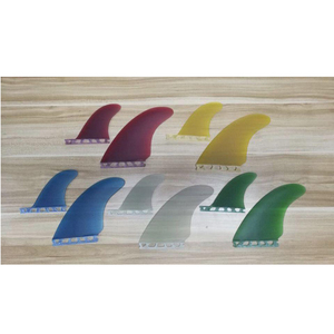 Aletas de fibra de vidrio de doble pestaña para tabla de surf, juego de tres aletas de surf MR <span class=keywords><strong>Twin</strong></span> + Stabilizer Power <span class=keywords><strong>Twin</strong></span> + Trailer - Product Image 1