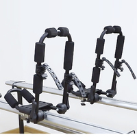 2 paires de supports de toit pour canoë, kayak, SUV, voiture, camion, porte-canot de style J, porte-canot pour voiture