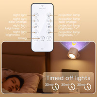 Applique murale LED rotative magnétique 360° rechargeable, à intensité variable, avec télécommande, lumière d'ambiance nocturne