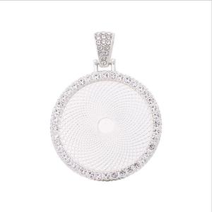 Pendentif en alliage de moissanite 30 mm le plus vendu, personnalisé, plaqué or, style hip-hop, diamant, <span class=keywords><strong>photo</strong></span>, serti de pierres, nouvelle collection printemps - Product Image 4