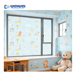 2025 Glas Aluminium Tür und Fenster Garderobe Villa Hotel Clubhaus Fenster mit Bildschirmen Made in China - Product Image 3