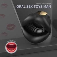 Oraler Mund-Glans-Vibrator Penis-Trainer 9 Geschwindigkeiten IPX7 Wasserdicht Silikon Männer Erwachsenen-Sexspielzeug Großhandel OEM Fabrik Großmengenlieferung