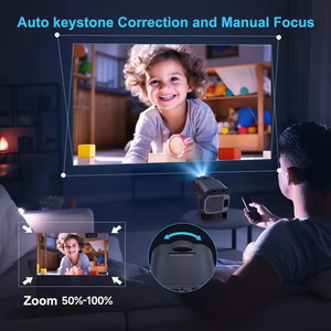 HY320MINI Compact HD Mini <b>Projector</b> -Supports 4K/Local 720P,Ideal for Home/Perfect Christmas/Halloween Gift, for Families,Gamers - Product Image 3
