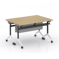 Table de formation pliable Greatway QM-34, mobilier de bureau moderne avec roulettes pour l'école ou le lieu de travail
