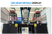 Machine de soufflage électrique haute vitesse modèle 65 pour la production de bouteilles d'eau distillée de 45 g