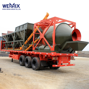 YHZM1000 Planta dosificadora de hormigón móvil Mezclador de tambor Tipo de tambor Planta mezcladora móvil - Product Image 1