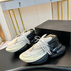 Sneakers tendance pour hommes de haute qualité, en cuir véritable, à lacets, légères, respirantes, amortissantes, semelle épaisse - Product Image 2