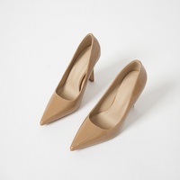 Chaussures de mariage françaises élégantes et sexy pour femmes, grande taille, à bout pointu, en cuir verni, à talon aiguille, polyvalentes et formelles