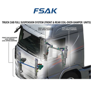 Amortiguador <span class=keywords><strong>de</strong></span> Suspensión para Cabina <span class=keywords><strong>de</strong></span> Camión 9408904519 / 9408904619 / 9583171503 / 3758900819 Compatible con Camiones Pesados Benz - Product Image 3