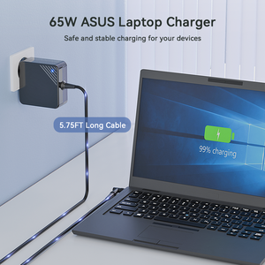 65W लैपटॉप चार्जर एडाप्टर 4.0*1.35 मिमी 3.0*1.1 मिमी, 4.5*3.0 मिमी 5.5*2.5 मिमी 4 टिप्स सार्वभौमिक संगतता चार्जर और एडेप्टर - Product Image 2