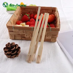 100% Biodegradable alami ramah lingkungan Harga bagus garpu sekali pakai bambu