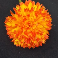 Fleurs artificielles de mariage nuptiale Faux bouquet de boules de chrysanthème