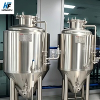 Cuve de fermentation conique en acier inoxydable 316L certifiée CE, cuve de fermentation de bière à fond conique
