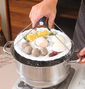 Piatto in Ceramica a Forma di Girandola da 10/12 Pollici, Vassoio per Servire Dim Sum e Frutta, Piatto Assortito per Cottura a Vapore per Casa - Product Image 3